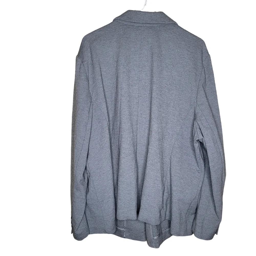 Lane Bryant Grey soft women's jacket blazer size 28 office career - Picture 8 of 9